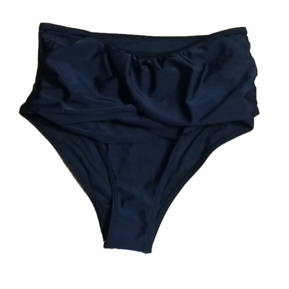 Beachsissi Black High Waisted Bikini Swim Bottoms Size Small - Picture 1 of 7